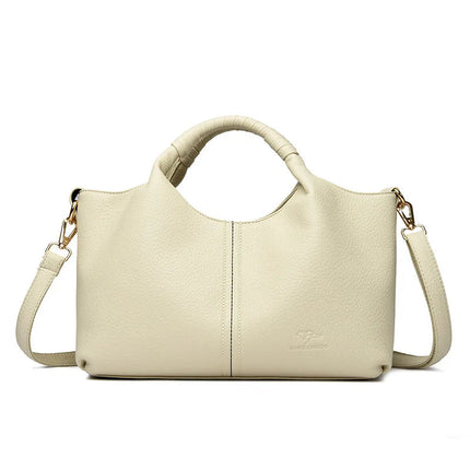 Trendy Crossbody Bag for Women Urban Minimalist Style PU Material Medium Size Zipper Opening Soft Shape Square Daily Match PlatiNum