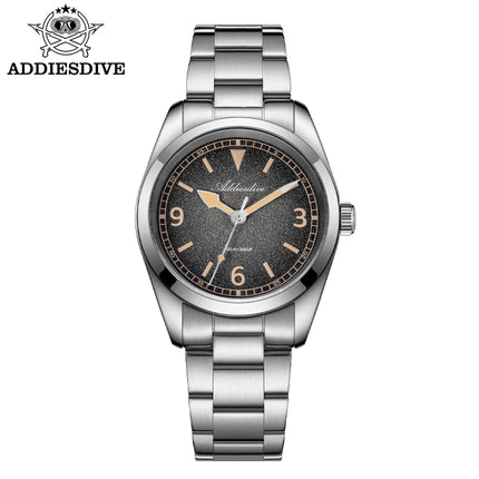 ADDIESDIV New Retro Men's Quartz Watch Sapphire Glass Japanese Movement 100m Waterproof Stainless Steel Night Light Watch AD2554