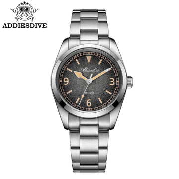 ADDIESDIV New Retro Men's Quartz Watch Sapphire Glass Japanese Movement 100m Waterproof Stainless Steel Night Light Watch AD2554