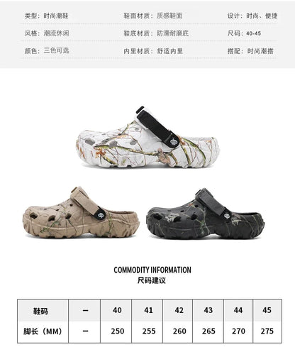 Men Shoes Slippers Men Garden Flat Sandals Platform Clogs Man Summer Beach Shoes Outdoor Flip Flops Home Sandals