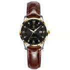 POEDAGAR Orologio da donna di lusso Orologio da donna impermeabile in acciaio inossidabile con data luminosa Orologi al quarzo da donna semplici e casual alla moda platinumshop