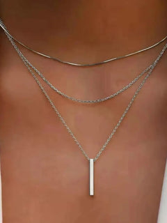 Collana d'amore personalizzata semplice alla moda collana con doppio Design multistrato con ciondolo in stile Y2K di lusso