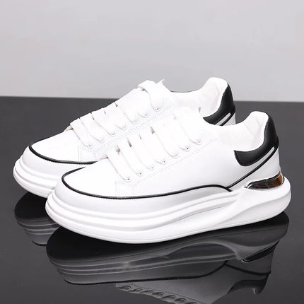 New Couple's Small White Shoes Men's Sneakers Women Sports Shoes Increased Height Inside Casual Sports Shoes