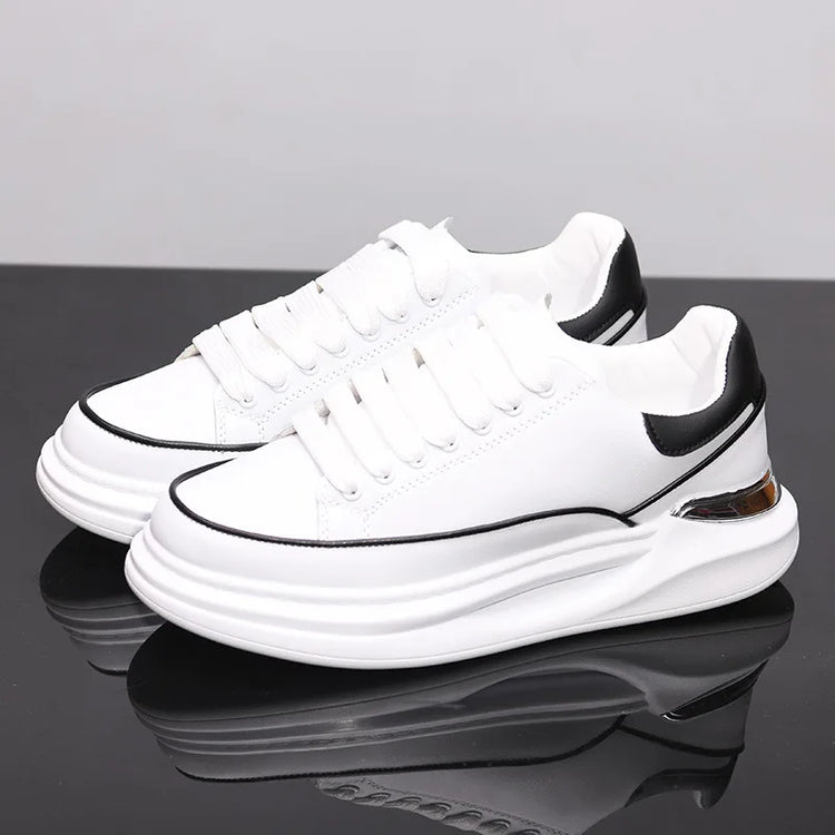New Couple's Small White Shoes Men's Sneakers Women Sports Shoes Increased Height Inside Casual Sports Shoes