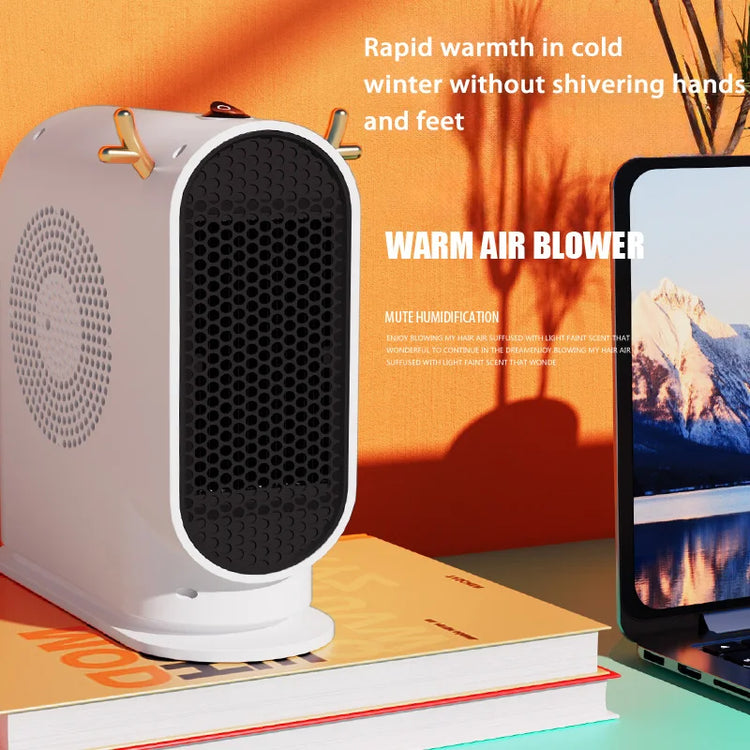 Electric Heater Winter Warmer Household Desktop Heater Fan Adjustable Thermostat Room Heater Home Appliance Heating Stove