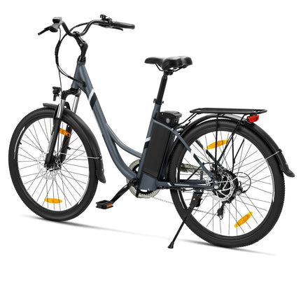 Bicicletta Elettrica Urbana Foride B1, Motore 250W, Coppia 45Nm, Batteria 36V 15.6Ah, Autonomia 90km, 5 Livelli di Assistenza, Modalità Camminata 6km/h
