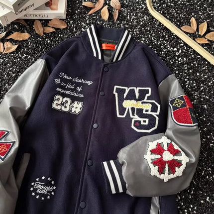2025 Fashion Trend Baseball Jacket American Style Men's Casual Retro Coat Street Fashion Harajuku Brand Autumn Coat y2k clothes