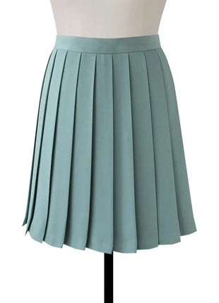 Gonna longuette a pieghe a vita alta da donna Y2k Estate al ginocchio stile preppy Harajuku Hot Street School Cosplay Casual Faldas femminili