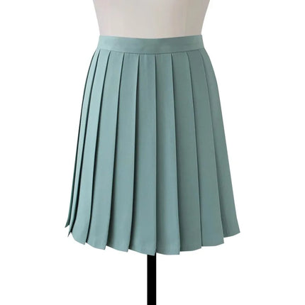 Gonna longuette a pieghe a vita alta da donna Y2k Estate al ginocchio stile preppy Harajuku Hot Street School Cosplay Casual Faldas femminili