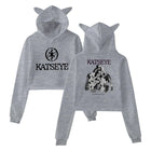Katseye Tour 2025 Merch Hoodies Sweatshirt for Girls Cat Ear Crop Pullover Casual Clothes Katseye Y2K Girls Fashion Hoodie