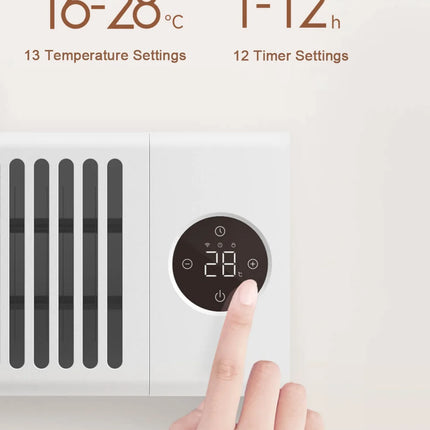MIJIA Graphene Baseboard Heaters 2nd,Constant Temperature,5S Rapid Heating,2200W Timer Setting,CN Version With Adapter