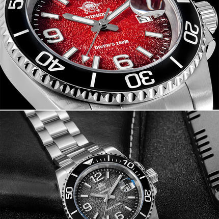 ADDIESDIVE Hot Sale 41mm Men Watch AD2513 200M Waterproof Reloj Hombre BGW9 Super Luminous Reloj Hombre Quartz Watch Reloj