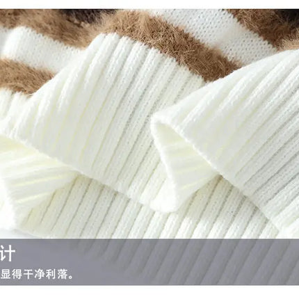 2024 winter new arrival korean style thicken mens warm sweater men fashion sweaters Men's wool pullovers male full size M-3XL