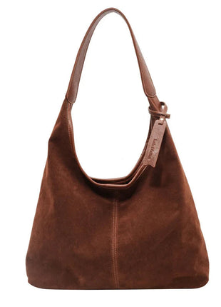 Women Suede Shoulder Bag with Zipper Hobo Bags Large Capacity Handbag Slouchy Bag Commuter Travel Bag Purses and Handbags PlatiNum