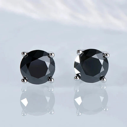 Real 0.1-3CT Test Passed Moissanite Diamond Stud Earrings for Women S925 Silver Platinum Plated Bride Wedding GRA Fine Jewelry PlatiNum
