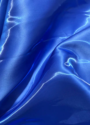 Tessuto Satinato Liquido Lucido di Lusso Riflettente Effetto Galassia per Abiti da Sposa e Design di Abiti alla Moda
