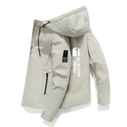 2026 New Fall/Winter Men's Jacket - High-Quality Printed Outdoor Sports Hoodie - Windproof Fashion Casual Jacket