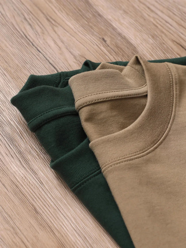 11.29oz 320Grams Heavy Cotton Weight Oversized Loose Men T-shirt Solid Color Drop Shoulder Short Sleeve High Quality PlatiNum