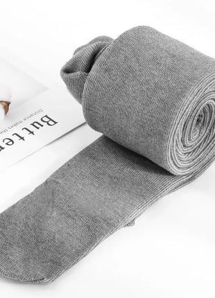 Women's Fall Winter Ribbed Vertical Stripe Thermal Leggings Fleece Thickened  Street Ready Seamless High Waist Thermal Pants PlatiNum