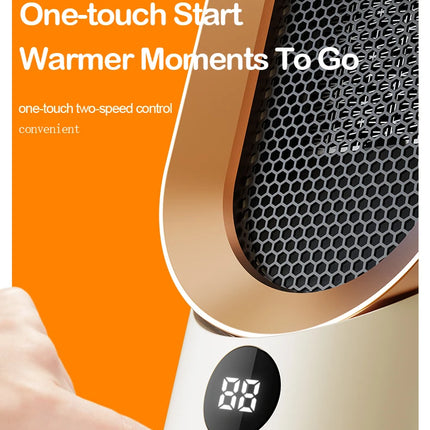 Portable Heater Electric Fan Heater Mini Radiator Desktop Warmer Machine For Winter PTC Ceramic Heating For Home Bedroom Office