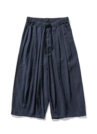 2025 Pantaloni estivi da uomo stile giapponese Harajuku Haori pantaloni a gamba larga uomo streetwea