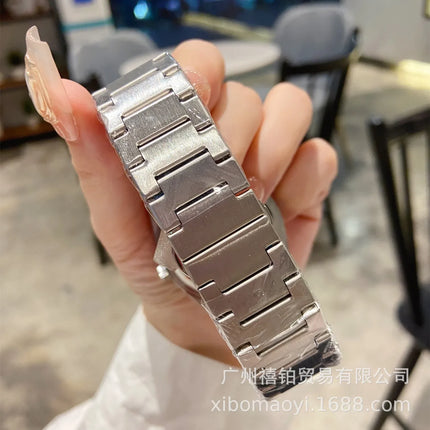 Orologio da Polso Serie PRX con Cinturino in Acciaio, Modello Super Player, per Uomo e Donna, con Calendario, Stile Semplice e alla Moda, Regalo di Compleanno, Idea Regalo per Lui e per Lei
