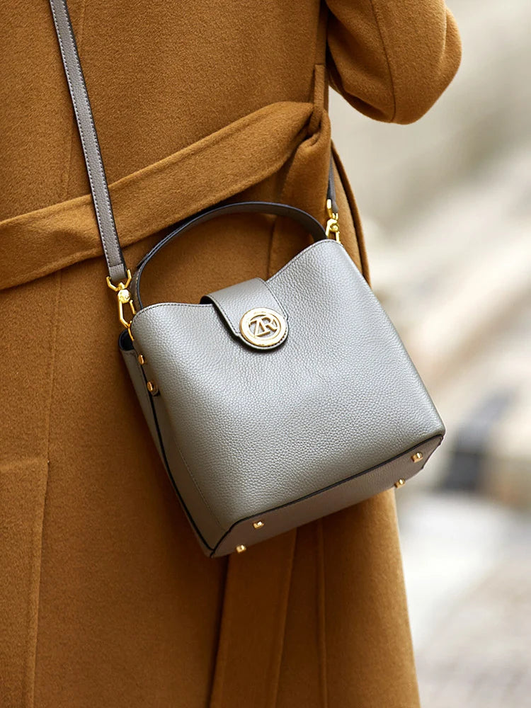 ZOOLER Full Genuine Leather Shoulder Bags Tote Bags Luxury Women Trendy Handbag Totally Skin Fashion Top Handle Purses #WG385