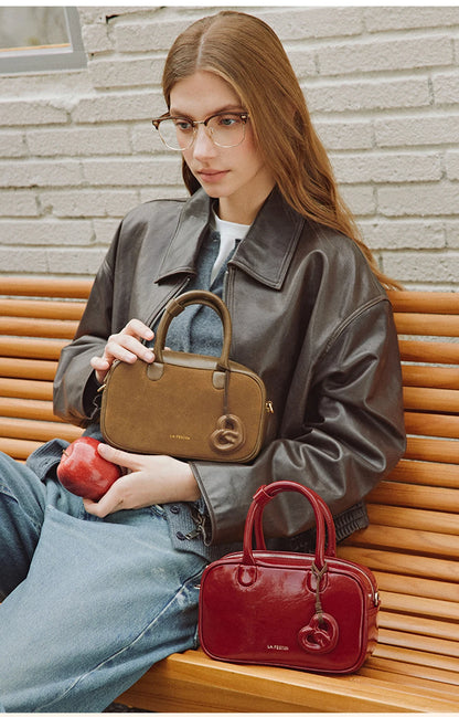 LA FESTIN Original Brand 2025 New Handbag Women Fashion Designer Shoulder Crossbody Bag lady Leather Bag Classic Retro Bag