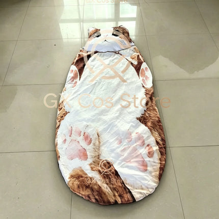 Giant Animal Sleeping Bag Comfortable Soft Warm Plush Bag Washable Cute Cat Envelope Sleeping Bag for Adults Winter Outdoor Use