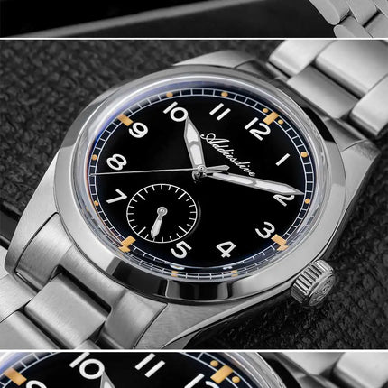 ADDIESDIVE 36mm Men's VH60 Quartz Watch BGW9 Night Light Bubble Glass 100m Waterproof Stainless Steel Men's Simple Watch AD2099