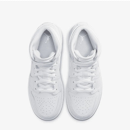 Scarpe sportive originali Nike AIR JORDAN 1 (GS) da donna e da bambino 554725-130 platinumshop