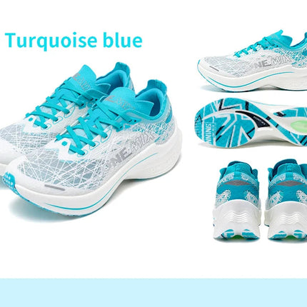 ONEMIX Scarpe da corsa con piastra in carbonio per uomo Assorbimento degli urti Scarpe sportive ultraleggere Rimbalzo Scarpe da ginnastica da maratona per donna all'aperto PlatiNum