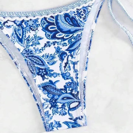 Bikini a triangolo con laccetti, costume da bagno due pezzi da donna, abbigliamento da spiaggia estivo platinumshop