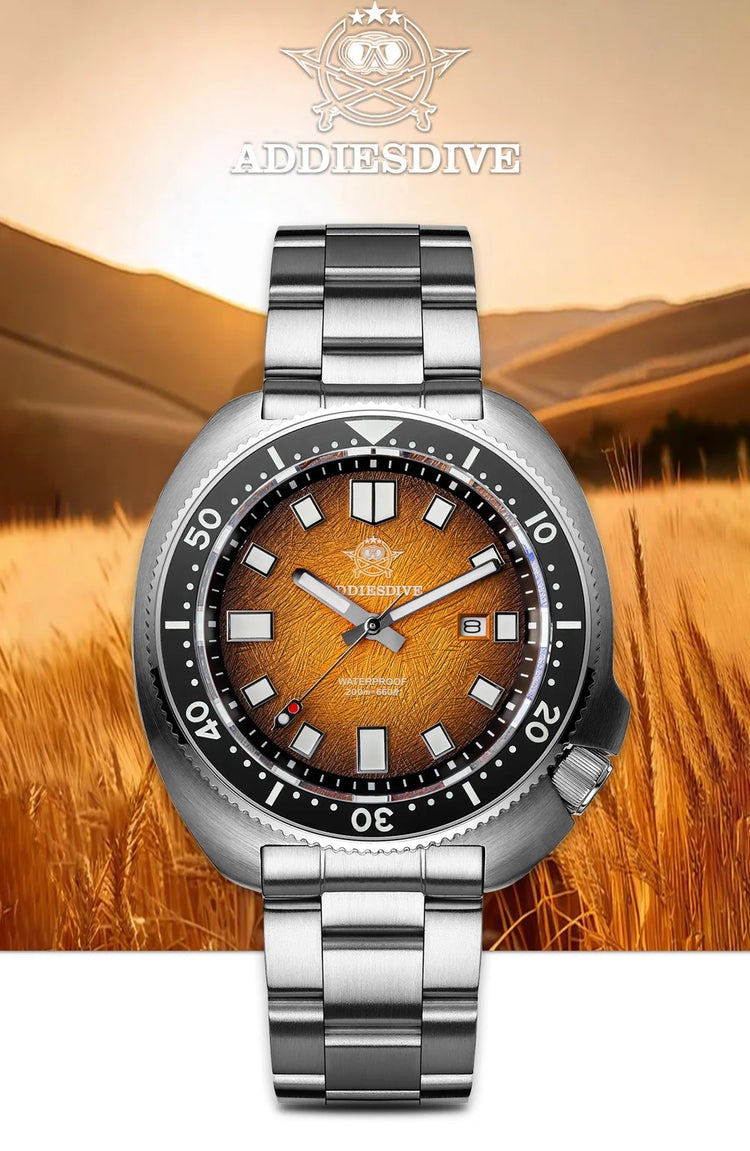 ADDIESDIVE Japan2115 New Men Watch Sapphire Glass BWG9 Ultra-Bright Luminous 200m Waterproof Wristwatch Luxury Quartz Watches
