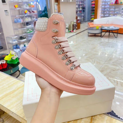 Men Platform Casual Shoes Oversized High-top Sneakers Fashion Motorcycle Boots Comfortable Ankle Boots Fashion Sports Shoes