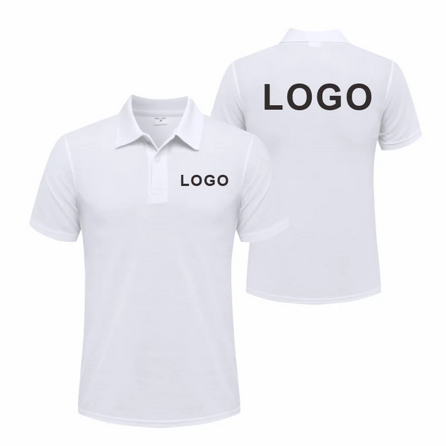 Breathable Polo with Custom Logo Casual Wear for Business Groups Short Sleeve Lapel Polo Work Clothes Embroidery Print