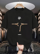 T-shirt Muster Salt Pirate Crew di One Eyed Willy - Herren Casual Kurzarm, schwarz, mutiges 
