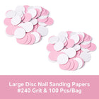 Dead Skin Replaceable Sanding Paper Set for Manicure Pedicure With Metal Disc Nail Drill Bit Calluses Removal Foot Care Tool Acc 2028