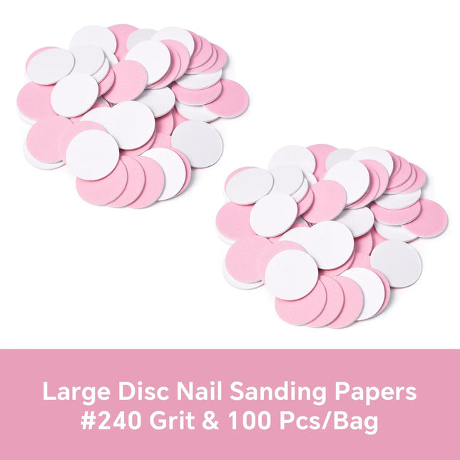 Dead Skin Replaceable Sanding Paper Set for Manicure Pedicure With Metal Disc Nail Drill Bit Calluses Removal Foot Care Tool Acc 2028
