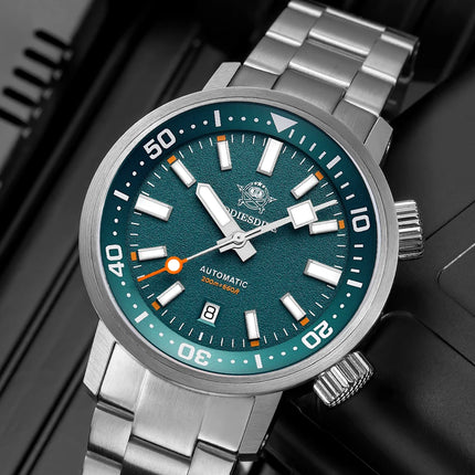 ADDIESDIVE 200M Automatic Dive Watch Men Japanese 8215 Sapphire Stainless Steel Luminous Mechanical Diving Wristwatch BGW9 Hands