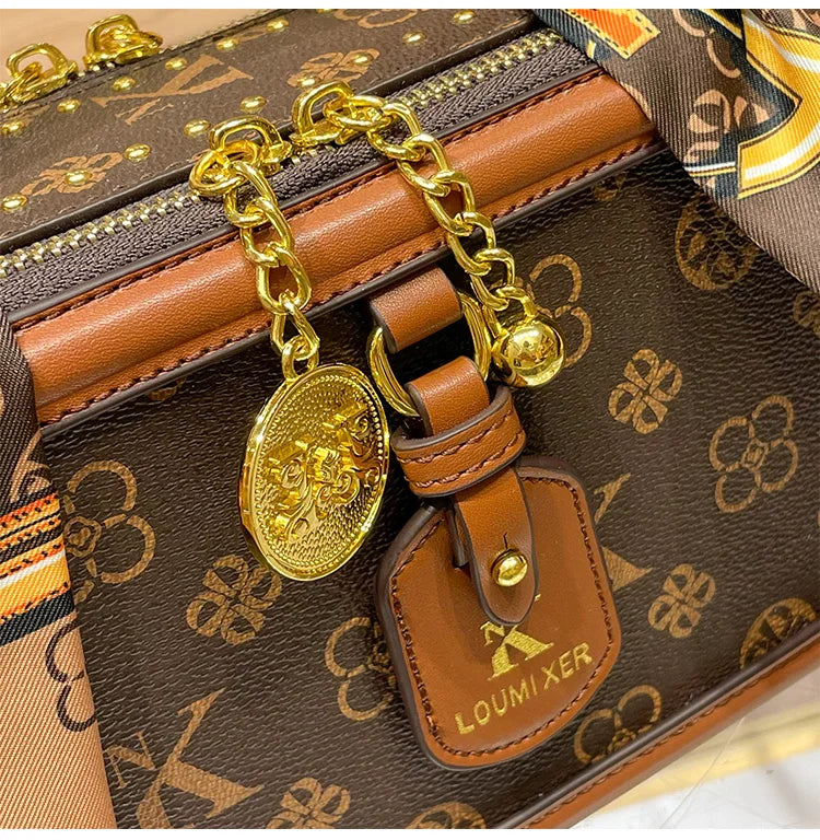 Brand Women's Bag 2025 New Style Light Luxury Western Style High Quality Handbag Designer Casual Versatile Crossbody Bag PlatiNum
