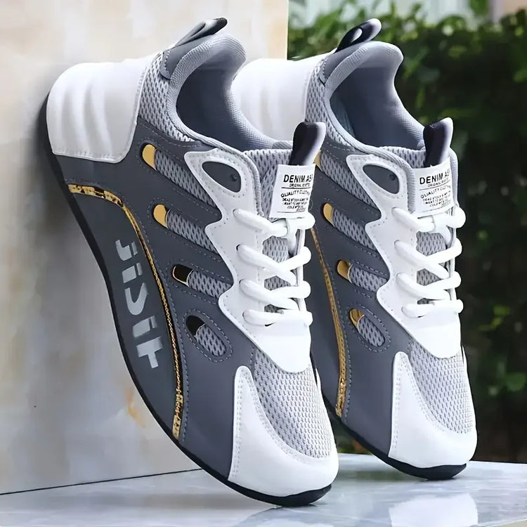 Breathable and Comfortable Men's Sports Shoes, with an Inner Height Increase and a Low Top Strap, Suitable for Outdoor Sports