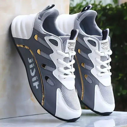 Breathable and Comfortable Men's Sports Shoes, with an Inner Height Increase and a Low Top Strap, Suitable for Outdoor Sports