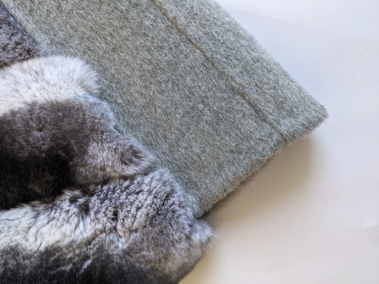 Women's Real Natural Rex Rabbit Fur long vest Chinchilla Color Waistcoat Furry Winter Warm Fluffy Vest Korean Length 90cm 240519