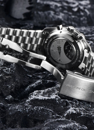 Orologio da Polso PAGANI DESIGN di Lusso Blu alla Moda per Uomo, Cronografo Sportivo con Vetro Zaffiro AR e Quadrante Luminoso, Modello 2026