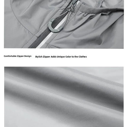 Golf Raincoat Rain Jacket Waterproof Lightweight Quick-Dry UV Sun Protection Breathable Outdoor Sports Men Women Golfing Apparel PlatiNum