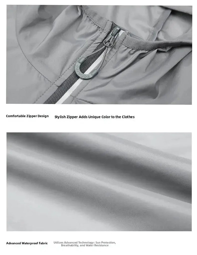 Golf Raincoat Rain Jacket Waterproof Lightweight Quick-Dry UV Sun Protection Breathable Outdoor Sports Men Women Golfing Apparel PlatiNum