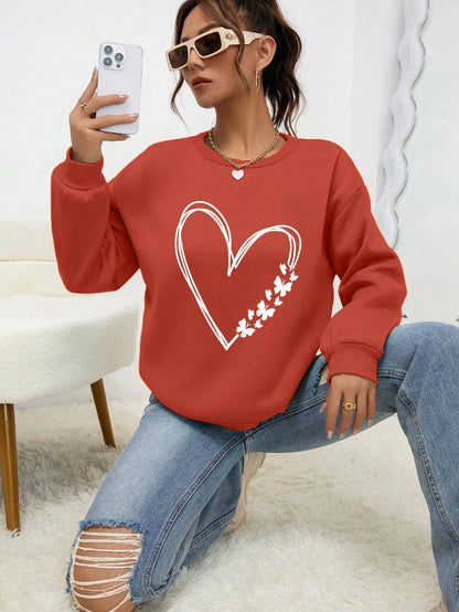The Great Love At The Edge Of Butterflies Design Sweatshirt Women Fleece Crewneck Clothes Street Autumn Pullover Soft Sportswear