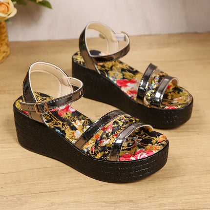 Women's Wedge Sandals 2026 New Summer Collection High-Quality Designer Shoes Casual Outdoor Platform Sandals for Women