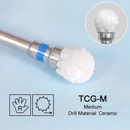 Pink Ceramic Carbide Nail Drill Bits Milling Cutter For Gel Polish Remover Electric Nail Machine Polishing Peeling File Home Salon Manicure Pedicure Accessories